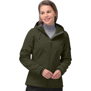 Veste Softshell matelassée chauffante pour femme, en tissu à mémoire de forme imprimé, imperméable et respirante, pour l'hiver/l'automne - Product Image 2