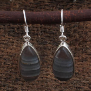 Pendientes de Fluorita Natural en Forma de Pera, Plata de Ley 925, Pendientes de Piedras Preciosas para Mujer, Precio de Fábrica, Venta al Por Mayor - Product Image 2