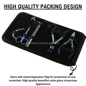 Le nouveau kit d'outils d'extension de cheveux arc-en-ciel comprend une pince à sertir pour mini ciseaux et des perles de micro-lien - Product Image 6