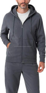 Breathable 250GSM Polyester Tracksuit Men Summer Jogging Set Screen Printed Light Grey <b>Navy</b> Blue Side Stripe Design - Product Image 2
