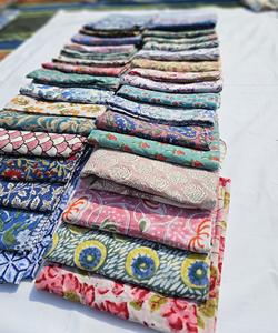 ผ้าซารองพิมพ์ลายบล็อกด้วยมือ ผ้าฝ้ายแท้ 100% ผ้าคลุมชายหาดเนื้อนุ่ม ผ้าคลุมบิกินี่สำหรับผู้หญิง ขายส่ง - Product Image 2