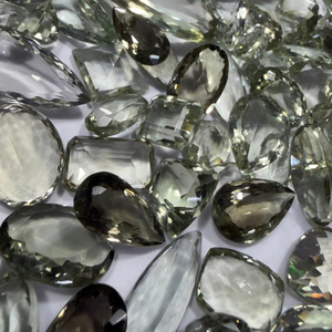 Ametiste verte naturelle facettée en gros pour la fabrication de bijoux - Product Image 1