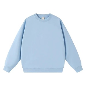 เสื้อสเวตเชิ้ตผู้ชายแบบ OEM สกรีนโลโก้ได้ ผลิตจากผ้าฝ้าย 100% ด้านในเป็นผ้าเทอร์รี่ ทรงโอเวอร์ไซส์ ไหล่ตก คอกลม สไตล์สตรีทแวร์ สำหรับฤดูใบไม้ผลิ - Product Image 2