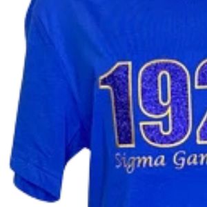 เสื้อยืดปักลายกลิตเตอร์แบบกำหนดเองปี 1922 เสื้อยืดผู้หญิงลายกราฟิกวิบวับ แขนสั้น คอกลม สไตล์กรีก สำหรับชมรมนักศึกษา แฟชั่นลำลอง - Product Image 5