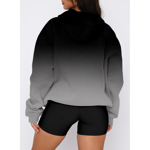 Heavyweight Women's <b>Long</b> Hoodies <b>Oversized</b> Shoulder <b>Hoodie</b> High Quality Knitted Fleece Eco-Friendly Winter Sport Style - Product Image 2