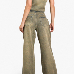 Pantalones Vaqueros Premium para Mujer, Personalizados OEM ODM, Suaves, Cómodos, Duraderos, Precio de Fábrica, Proveedor de Ropa de Alta Calidad - Product Image 3