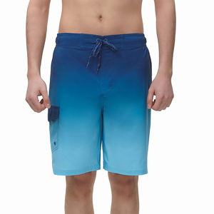 Short de bain pour adulte, antibactérien, bleu, flexible, décontracté, pour hommes, taille élastique, séchage rapide, respirant - Product Image 3