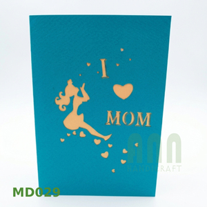 Tarjeta de Felicitación 3D Pop-up para el Día de la Madre, Tarjeta de Regalo de Papel para Cumpleaños, Día del Padre, Día de San Valentín, Baby Shower, Recuerdo de Fiesta - Product Image 4