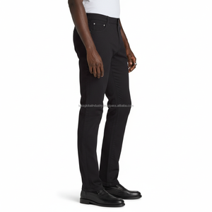 Pantalones Chino Slim Fit para Hombre, Negros, Cintura Media, Personalizados, OEM, al por Mayor - Product Image 3