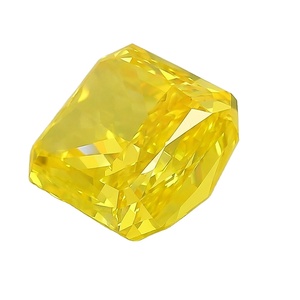 Diamant de laboratoire jaune intense fantaisie certifié IGI, taille radiant, diamant non monté pour la vente en gros de bijoux fins - Product Image 2