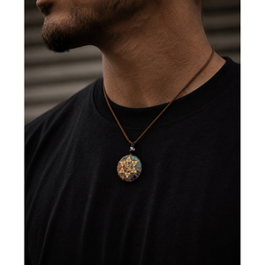 Natural Crystal Zircon Necklace for Men-30 Inch Adjustable Brass <b>Rope</b> <b>Chain</b> Christian Wedding Gift - Product Image 1