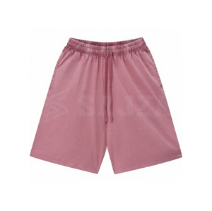 Shorts Bermuda Décontractés pour Hommes en Coton Mélangé Respirant, Écologique, Séchage Rapide, avec Cordon de Serrage, Style Oxford Tricoté, pour le Sport et la Gym - Product Image 3