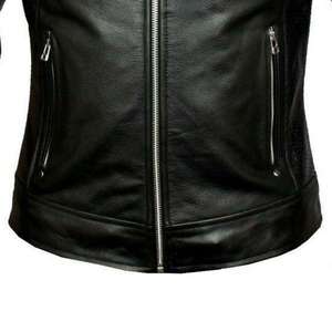 <b>SMART</b> SHINE ENTERPRISES <b>Men</b> High Quality Leather <b>Jacket</b> Soft Durable Comfortable Full Zip Classic Casual Winter Breathable Quick - Product Image 3