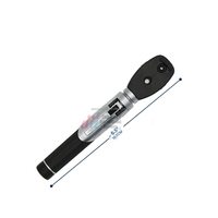 Debonairii Dog Cat LED Light Replaceable Fiber Optic Otoscope Ophthalmoscope Surgical Instruments Set Durable Veterinary Clinic
