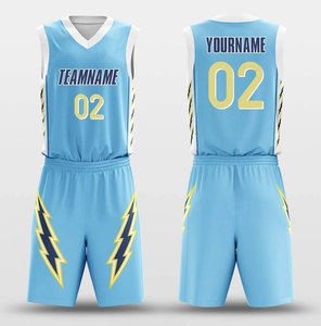 ชุดยูนิฟอร์มบาสเก็ตบอลแบบซับลิเมชั่นสั่งทำพิเศษ เสื้อเจอร์ซีย์คอวีแขนกุดสำหรับผู้ชาย พร้อมชื่อทีมและหมายเลข 23 ลายเปลวไฟสีเหลืองน้ำเงิน - Product Image 3