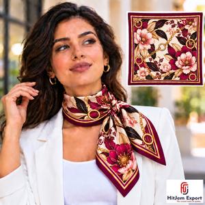 Écharpe bandana personnalisée de haute qualité, tissu léger, marque privée, fabricant textile OEM ODM, produit textile personnalisé Bali - Product Image 1