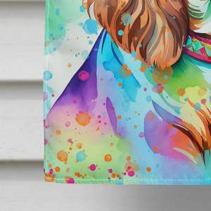 สแปเนียลทหารม้าฮิปปี้ดอว์ที่แขวนเสาขนาดใหญ่สำหรับตกแต่งสวนงานศิลป์ทำจากโพลีเอสเตอร์สำหรับแขวนผนังบ้าน - Product Image 4