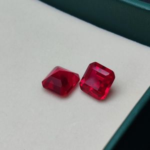 Square Emerald Cut Pigeon Blood Ruby Natural Red Gemstone Loose Ruby Stone For Fine Jewelry - Product Image 3