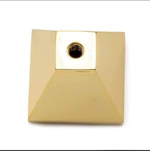 Modern Brass Marble Cabinet <b>Knob</b> Geometric Pyramid Drawer Pull Handle for Kitchen Wardrobe Furniture - Product Image 3
