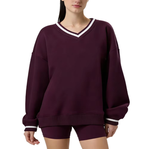 Sweat-shirt en coton doux vintage de haute qualité, sweat-shirt à col rond pour femme, sweat-shirt unisexe, sweat-shirts avec logo personnalisé, service OEM - Product Image 1