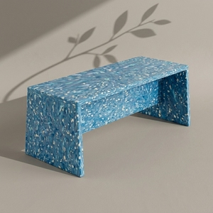 Banco de Jardín Moderno, Impermeable, de Plástico Reciclado, Ecológico, Sostenible y Duradero, de 2 Plazas, para Exteriores y Patios, 4GoodThings - Product Image 3