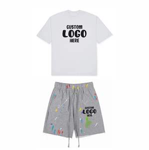 Conjuntos de Ropa de Verano para Hombre: Novedad, Conjuntos Casuales de Camiseta y Pantalones Cortos, Venta al por Mayor, Estilo Lavado y Teñido, Ropa de Moda - Product Image 6