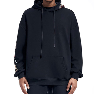 Sweat à capuche thermique en molleton pour homme, 100 % coton, brodé, tricoté, respirant, avec poches, personnalisable, haute qualité - Product Image 1