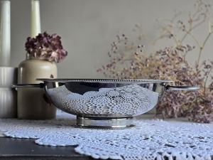 Premium Stainless Steel Handcrafted Eco-Friendly FLORAL DESIGN Metal Bowl for <b>Kitchen</b> Serving & Mixing - Product Image 2