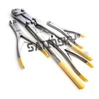 SATINSKY ENTERPRISES Set 3pcs Alat Pembersih Gigi Hewan Manual dari Baja Khusus Tungsten Carbide untuk Mengisi dan Membersihkan Kawat Gigi