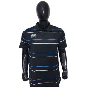 Camiseta de Rugby de Manga Corta para Hombre, de Secado Rápido, Tejido de Punto a Rayas, 100% Poliéster, con Bordado, para Deportes - Product Image 5