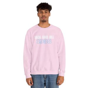 Sudadera de Cuello Redondo para Hombre Jack and Jill 1938, Sudadera de Manga Larga de Mezcla de Algodón Premium, Sudadera Informal con Logotipo Personalizado - Product Image 1