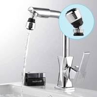 Pulvérisateur de robinet économiseur d'eau de luxe Kinglions Aérateur pivotant à 360 degrés à poignée unique avec filtre de robinet sous pression