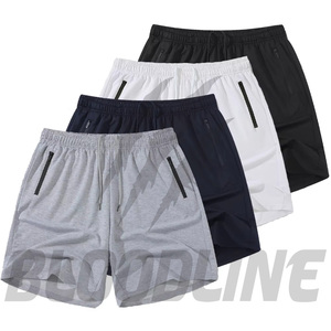 Pantalones Cortos Deportivos Negros para Hombre Bloodline, Cintura Media, Cordón Ajustable, Secado Rápido, Logotipo Frontal, Estilo Casual - Product Image 5