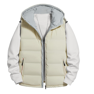 High Demanded Wholesale Hooded Vintage Reversible Winter <b>Puffer</b> <b>Jackets</b> Durable Standard Thickness Polyester Unisex <b>Jackets</b> - Product Image 2