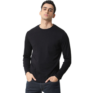 Camisetas básicas de manga larga para hombre, camiseta informal de manga completa, tela suave y cómoda, transpirable, para uso diario y venta en línea. - Product Image 1