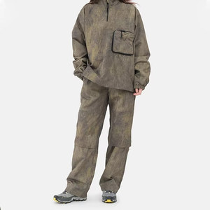 2026 Oem Plain Sportswear Designer Quarter Zip Pullover Tracksuit Custom logo Polyester Nylon <b>Tie</b> <b>Dye</b> Tracksuits <b>sets</b> - Product Image 1