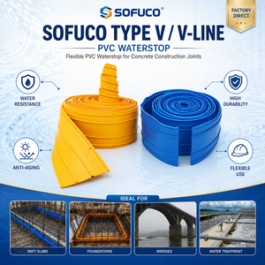 Distribuidor: Planificación de MOQ, Modelo Sofuco V SP, Waterstop de PVC con Soporte de Embalaje OEM/ODM y Suministro Competitivo para Proyectos - Product Image 6