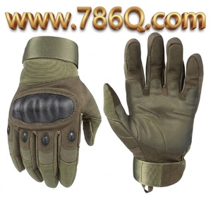 Gants tactiques en caoutchouc à doigts entiers avec protection des articulations pour le cyclisme et la moto, compatibles avec les écrans tactiles - Product Image 1