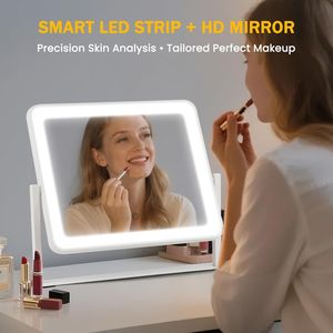 Professional HD 14\" 12\" LED Makeup <b>Mirror</b> with Smart Touch 3 Color Lighting Dimmable <b>Vanity</b> <b>Mirror</b> <b>Lights</b> 3 - Product Image 4