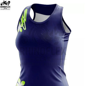 Uniformes de Netball Personalizados al por Mayor, Kits de Alta Calidad, Secado Rápido, Transpirables, 100% Poliéster, Unisex, con Logotipo, Nombre y Número del Equipo, Tela de 240g - Product Image 4