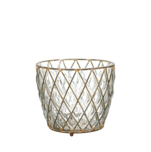 Porte-bougie rond en métal et verre, best-seller, avec un design moderne pour la décoration de la maison, du jardin, des mariages et des événements - Product Image 2