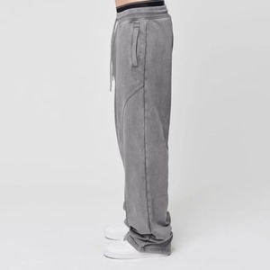 Winter Custom Logo Heavyweight Cotton 3D Design Printed Vintage Acid Wash & Sun Faded Sweatpants Unisex <b>Oversized</b> Women <b>Joggers</b> - Product Image 5