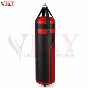 Sacs de frappe noirs et rouges, de bonne qualité, avec logo personnalisé, durables, très résistants, nouvelle tendance, prix de gros, fabriqués au Pakistan - Product Image 3