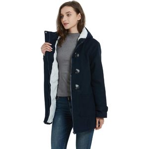 <b>Lady</b> Womens <b>Coat</b> Wholesale Fashion Longline <b>Winter</b> Outerwear Jacket Warm <b>Ladies</b> <b>Coat</b> Elegant Long Sleeve Button Closure Classic - Product Image 6