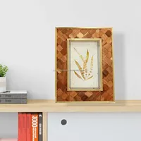 Nouvelle Arrivée Cadre Photo Carré Moderne Imperméable Imprimé en Gravure Verticale 1 Couleur pour Mur ou Table, Idéal Maison, Bureau, Cadeau, en Bois