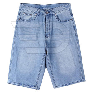 Men <b>Jeans</b> Jorts Regular Fit Casual Streetwear Summer <b>Soft</b> Breathable Straight Cut Outdoor Durable 100% Cotton Solid OEM Service - Product Image 6