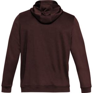 Sudadera con Capucha y Cierre para Hombre, Color Marrón Oscuro, Corte Regular, Forro Polar, Estilo Casual, Color Sólido, para Otoño - Product Image 4