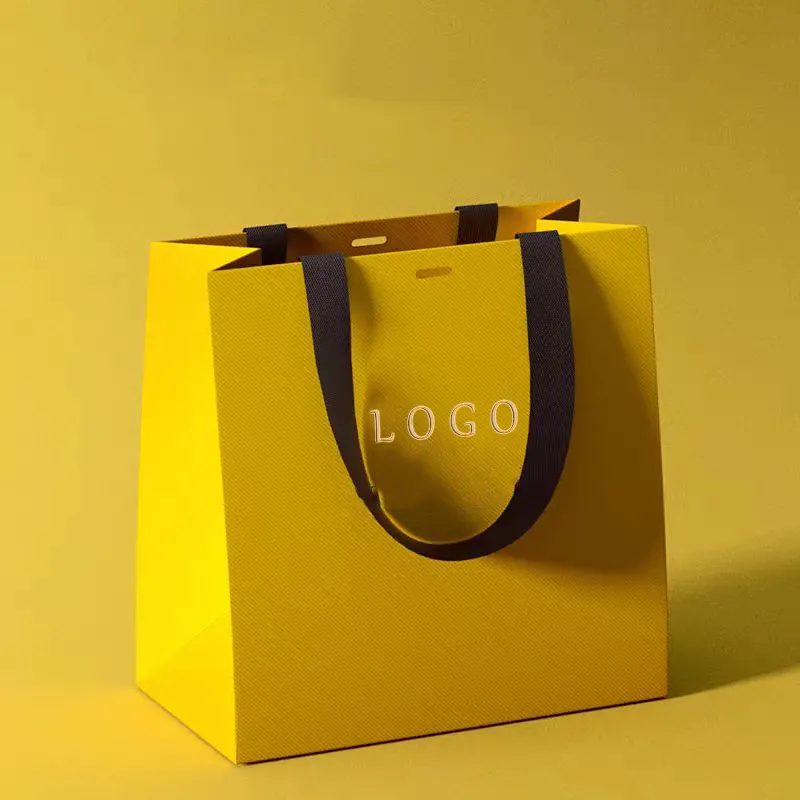 Individuelle markenladung gedruckte verpackung mit ihrem eigenen logo aus karton luxus-geschenktüten für einkauf aus papier geschäftlich