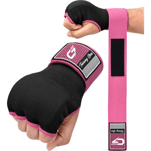 Gants d'entraînement de boxe personnalisés à demi-doigts avec sangle élastique pour le poignet, marque privée OEM, respirants, pour la protection des mains - Product Image 1