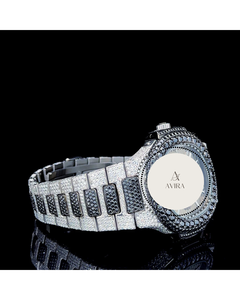 Reloj de Diamantes con Incrustaciones en Blanco y Negro de Lujo y Moda de la Mejor Calidad, Movimiento Automático de Precisión para Hombre, Casual, a Precio de Mayoreo - Product Image 4